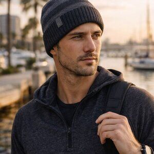 Smartwool 100% Merino Wool Beanie Hat Made in Canada Gray One Size unisex